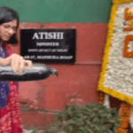 Swati Maliwal sprinkled black water outside CM House: Said- Atishi is not ashamed, this is Delhi government’s ‘Coca-Cola from the tap’ scheme