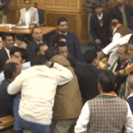 Ruckus in Jammu and Kashmir Assembly over 370 restoration proposal: MLA tried to wave poster; marshals first pulled it down, then took it out