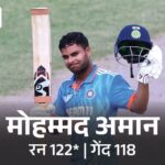 India beat Japan in Under-19 Asia Cup: Won by 211 runs, Captain Aman scored a century; Hardik-Chetan took 2-2 wickets each