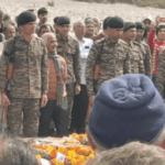 Last rites of soldier in Kangra: died due to illness, was posted in Delhi, father of two children