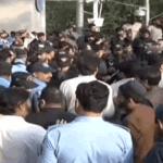 Pakistani PM said- India’s decisions are war-mongering: Ruckus outside Indian High Commission in Islamabad, crowd tried to jump over the gate