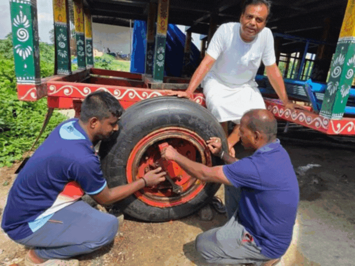 Sukhoi jet tyres installed in Lord Jagannath’s chariot: Kolkata ISKCON changed wheels after 48 years; Rath Yatra to begin from June 27