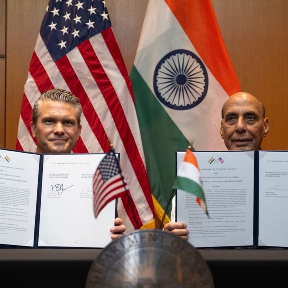 India-US 10-year defense agreement: Research on advanced drones and AI weapons will be supported, with the US sharing new technology.