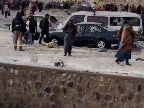 A plane carrying currency crashes in Bolivia, killing 15 and injuring 30. It skidded off the runway due to bad weather; people scrambled to pick up the notes scattered on the highway.