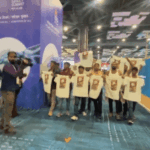 Youth Congress takes off their T-shirts to protest at the AI Summit, VIDEO: They chant “Modi is compromised”; the BJP claims the planning took place at Rahul’s house.